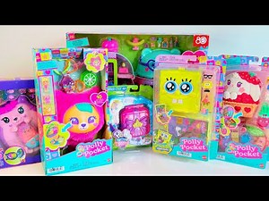 33+ Minutes Polly Pocket ASMR Unboxing | Mini Dolls, Playsets & SpongeBob Set