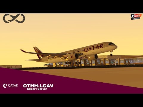 INFINITE FLIGHT LIVE 🔴 | 🇶🇦 Doha to Athens 🇬🇷 | Qatar Airways A350-900