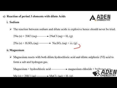 FORM 2: TOPIC 2: CHEMICAL FAMILIES: LESSON 18 | ADEN CHEMISTRY