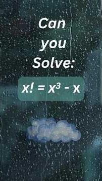 Can You Solve This Factorial Puzzle? #mathshorts