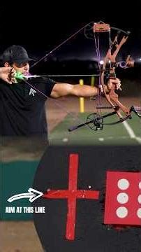 How to sight in a compound bow #archery #bowhunting #archerytips