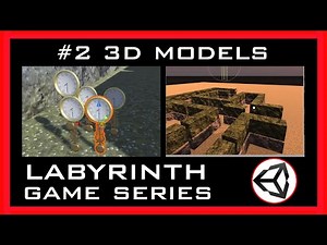 ⏬📎 { #2 Import 3D Models and Textures, Skybox setup } - Labyrinth Game Series in Unity