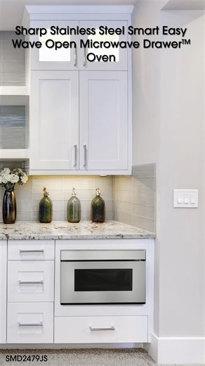 The SHARP 24" Smart Microwave Drawer™ Oven fits seamlessly into any kitchen with hands-free convenience and ADA-Compliant accessibility. Modern, smart, and made to make life easier. Shop here: https://bit.ly/4qtrPjX #SharpHomeUSA #KitchenInspiration #ApplianceDesign #SimplyBetterLiving | Sharp Home USA | Facebook