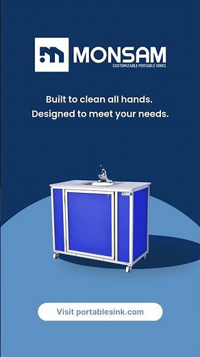 Customizable portable sinks built to clean all hands