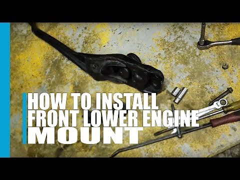 How to install the front lower engine mount Mazda Tribute
