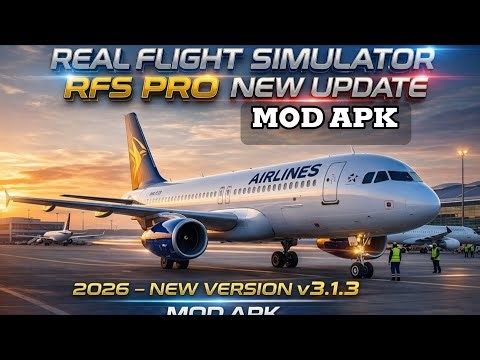 Real Flight Simulator RFS PRO v3.1.3 MOD APK | 2026 New Update (Unlimited Money & Features) 🚀