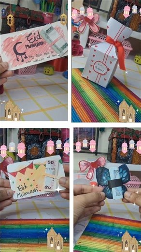 Cute & Simple Eid Craft Ideas 🎀 | DIY Eid Decorations at Home #Shorts#diy
