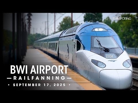 Railfanning at BWI Airport Rail Station - September 17, 2025