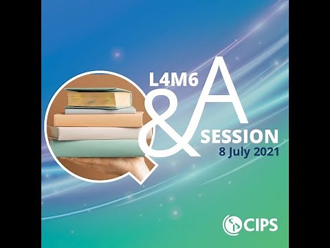 CIPS exam support level 4 | L4M6
