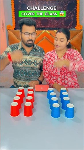 COVER THE GLASS CHALLENGE 🤪😂 #shots #couple #challenge #fungames