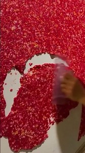 the process of plastering red sand powder on the wall #construction #plastering #powder #wall