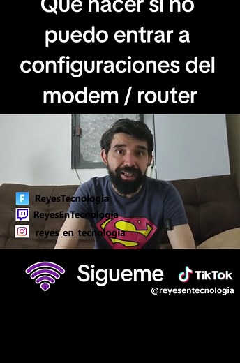 tips que hacer si no puedo entrar a configuraciones del modem router #gamerentiktok #viral #soluciones