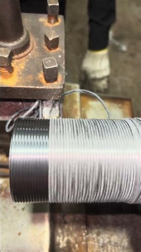 pipe thread making #lathework #machine #threads #work #process