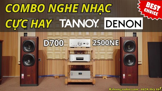 🔥 COMBO TANNOY D700 DENON 2500NE – “BASS SÂU, TRUNG DẦY, TREBLE MƯỢT – MỞ NHẠC GÌ CŨNG PHÊ!” Một trong những combo NGON – BỀN – HAY nhất cho người mê nhạc vàng, bolero, acoustic, ballad và cả nhạc mạnh. Tannoy D700 phối cùng Denon PMA-2500NE tạo ra chất âm đầy đặn, giàu năng lượng và cực kỳ dễ nghe. ⭐ Các bác cũng muốn sở hữu dàn nghe nhạc cao cấp, đồng bộ và đúng gu 📞 Liên hệ ngay Bá Hùng Audio – Đại lý âm thanh chính hãng tại Việt Nam ----------------------- -------------------------- #ampli