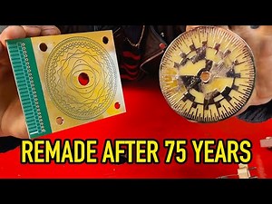 RE MAKING Rare Tone Wheels From A HIGH Voltage Church Organ #YTMakersSecretSanta