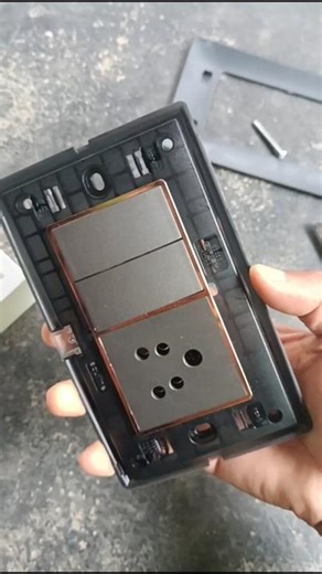 Modular electric switch board fitting || Modular Switches #wiring #electricity #shorts