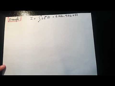 Quadrature de Gauss Légendre -exemple-