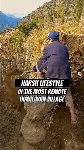 Harsh Life in a Primitive Himalayan Village | Real Mountain Survival #villagelife #himalayas #fyp