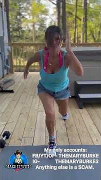 Working out in the woods with Mary Burke