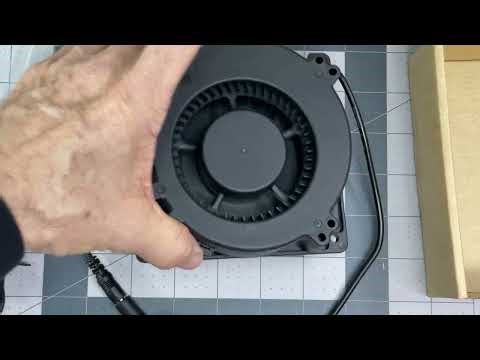 Qirssyn 120mm 12v Powerful Little Blower Fan Review, major air mover, a little noisy
