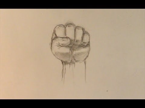 How to Draw a Hand / Closed Fist (with instruction)