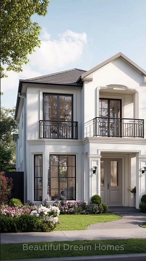 Iconic White Modern Home | Magazine Worthy Elegance in Every Detail 📸🏡 #homedesign #eleganthomes