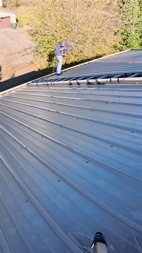 First the camera fell then this! #fallprotection #diy #rooftop