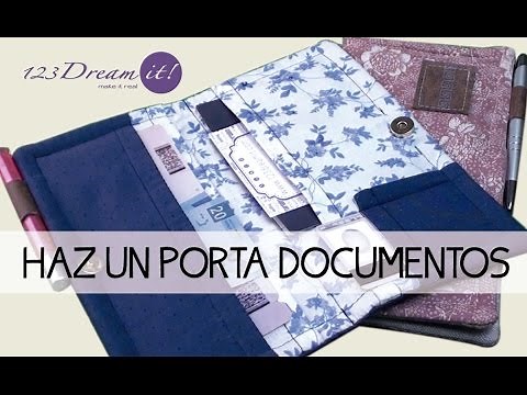Aprende a hacer porta documentos