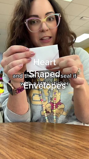 DIY Heart Shaped Envelopes for Valentine’s Day