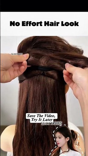 Easy Half-Up Ponytail Hairstyle Tutorial-Simple & Elegant Look #HalfUpPonytail #EasyHairstyle #ootd