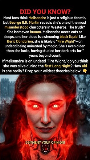 Who Really is Melisandre, and What Drives Her? #gameofthrones