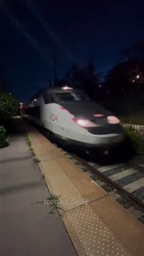 TGV High-Speed Train Smooth Stop at the Station | SNCF France🚅