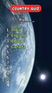 Guess the country by first two letters 🧠 #quiz #shorts