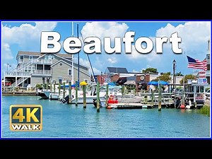 【4K】WALK Beaufort North Carolina NC USA 4k video Travel vlog