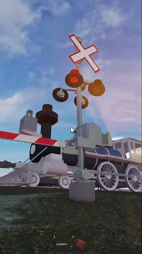 railroad crossing in Western Railroad Crossings 2 #railtrack #highspeedtrain #roblox #shorts