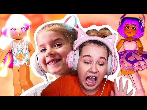 TWO COLOR OUTFIT CHALLENGE w/ My Little Sister and BFF.. Roblox Royale High
