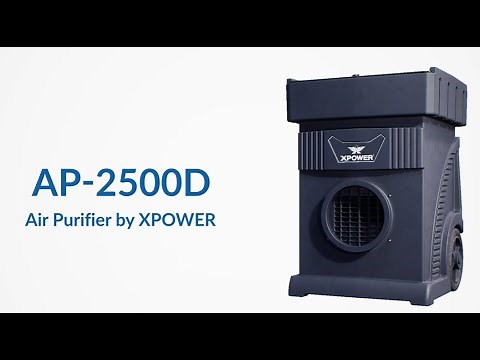 XPOWER AP-2500D Large Volume Variable Speed Air Scrubber