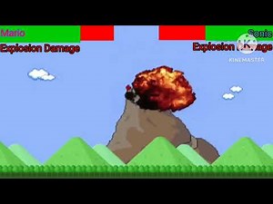 Mario vs Sonic with healthbars / Death Battle (2011)