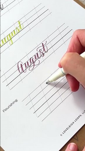 How to Write August in Calligraphy ✨ 4 Lettering Styles #calligraphy #calligraphytutorial