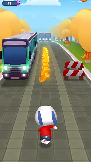 Colorful Animated Running Adventure with Obstacles