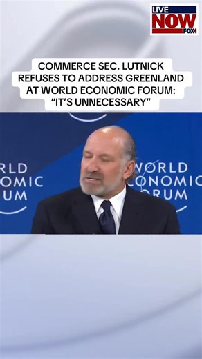 U.S. Secretary of Commerce Howard Lutnick participated in a panel with his Canadian and British counterparts during the World Economic Forum in Davos where he flatly refused to address questions about President Trump’s push for U.S. control of Greenland. #news #trump #greenland | LiveNOW from FOX