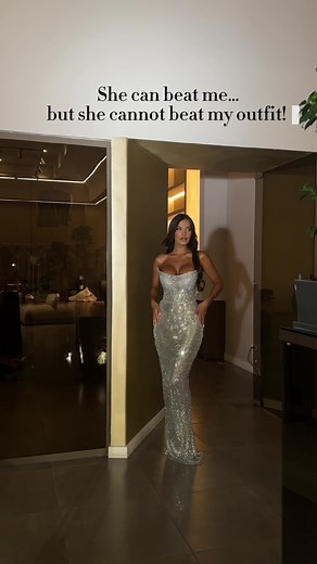 Stunning Silver Wedding Dress Fashion Show