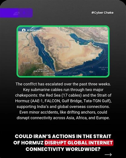 Could Iran’s Actions in the Strait of Hormuz Disrʉpt Global Internet Connectivity Worldwide?