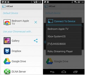 Allcast – Reprodução de conteúdos do Android na TV
