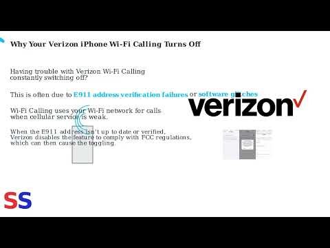 How To Fix Verizon iPhone Wi-Fi Calling Keeps Turning Off – E911 Address & Toggle Fix