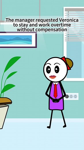 Veronica refused the manager’s request for 2 hours of unpaid overtime.@Vxo13 | ✨️The Real Veronika ✨️ #veronica #manager #work #fyp #office #customerservice #viral #viralvideo #anime #usa #cartoon