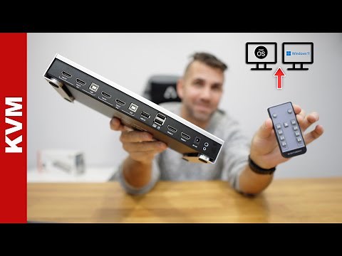 KVM Switch Dual Monitor Setup | 2 Computers to 2 Monitors – Mac & PC