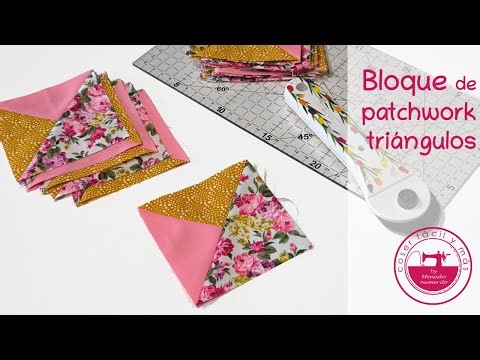 Easy patchwork with triangles