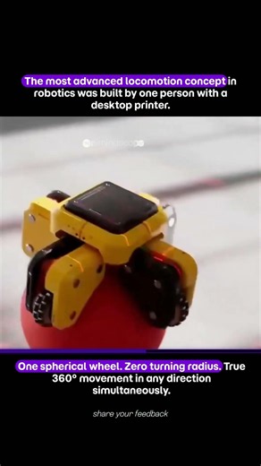 The Roll-Bot. A robot that balances on one sphere and moves in any direction.