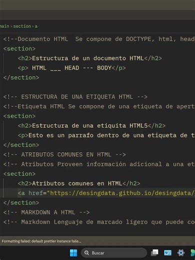 Bases del HTML5 #html5 #html #dev #developer #programming Para comenzar a construir buenos sitios, páginas o aplicaciones webs, debemos conocer la estructura básica de un documento HTML, y eso pasa por comprender las partes que tiene y como se organiza.